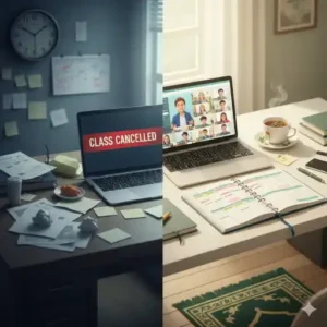 Treat your Quran classes like a sacred appointment. At Nurjan Quran Academy, we help students set fixed weekly schedules.