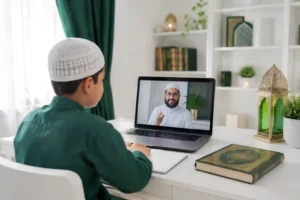 Online Naat classes with teacher and student